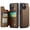 Brown, variant on for iPhone 14 Case with Card Holder, Wallet Case for Women Men with RFID Blocking, Durable Leather Kickstand Magnetic Clasp Shockproof Phone Case for iPhone 14