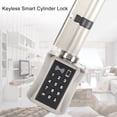 thumbnail image 3 of Reemplazo Cerradoura Cilindro Inteligente Sin Llave, Cerradour Pestillo con Teclado Pantalla Táctil Contraseña Electón para Seguridad Puerta Madera y Vidrio, 3 of 7