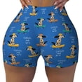 thumbnail image 2 of Balery Skater Dog Printed Workout Shorts for Women Seamless Scrunch Short Gym Yoga Running Sport Active Exercise Fitness Shorts-Large, 2 of 8