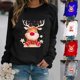 thumbnail image 2 of Suéter de mujer con dibujos animados navideños, suéteres de invierno de manga larga para mujer, suéteres de mujer para estar en casa, suéter de moda, jersey para mujer, 2 of 5