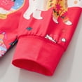 thumbnail image 5 of TOWED22 Boy Girl Pajamas Sets Baby Pajamas Cartoon Cute Print Long Sleeve Top Trousers Outfits Set Fall Winter 2-Piece Sleepwear Pjs For Kids(Red,5-6 Y), 5 of 8