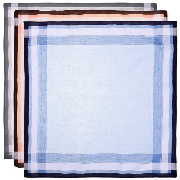 Toyvian 3Pack Cotton Pocket Squares for Men Easy to Carry for Various Occasions and Events