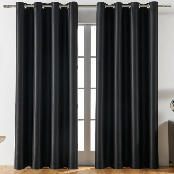 Cortinas elegantes HWRETIE para dormitorio,63 x 52 pulgadas,que bloquean la luz,para el hogar,ventanas,sala de estar,par de cortinas