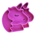 thumbnail image 1 of OULII Durable Silicone Unicorn Divided Plate with Large Base Non Slip Design, 1 of 8