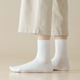 thumbnail image 4 of Sookeceks 6 Pairs Mulberry Silk Crew Socks for Women, Soft Spring Autumn Trouser Socks for Casual Dress Size 5-9, 4 of 7