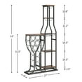 thumbnail image 4 of JRHRXXY 11-Bottle Floor Wine Rack,with Wine Glass Holder,for Home Bar,Living Room,Dining Room,Gift, 4 of 8