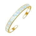 thumbnail image 1 of Maytalsory Wide Applicable Occasions Delicate And Exquisite Pink Fire Opals Stone Open Gold, 1 of 6