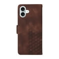 thumbnail image 3 of for iPhone 16 Wallet Case, Pattern PU Leather Purse Phone Case with [Credit Card Slots] [Wrist Strap] Flip Stand Shockproof Full Body Protective Cover for iPhone 16, Coffee, 3 of 10