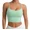 Aqua, variant on Women Sports Bras Scoop Neck Crop Tank Tops, Sew in Bra, Y Back, Light Support, Breathable, Quick Dry, Soft, Stretchy, Yoga, Pilates, Daily Wear