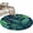 Green, variant on Tropical Plants Round Area Rug 3Ft Washable Small Circle Rugs for Kitchen Entryway, Summer Watercolor Teal Green Palm Leaves Non-Slip Carpet Floor Mats Indoor Outdoor Carpet Runner Home Decor