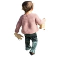 thumbnail image 6 of Franhais Newborn Baby Girls Flare Pants, Toddler Velvet Casual Elastic Waist Long Trousers, 6 of 6