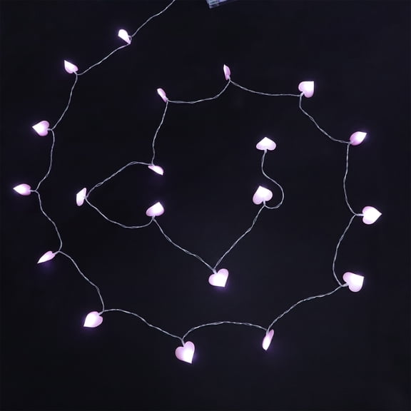 Luxshiny LED String Lights with Heart-Shaped Fairy Lights for Patio, Garden, Bedroom & Party Decoration