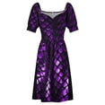 thumbnail image 5 of Purple Dragon Scales Sleeveless Dress prom dress cute dress summer party dresses woman, 5 of 6