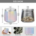 thumbnail image 2 of Yayeee Ashtray with Lid for Cigarette Smokeless Stainless Steel Home Ash Holder, Pink Wavy Striped, 2 of 7