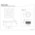 thumbnail image 5 of Kingston Brass BSF4410SS Watercourse 4" Square Shower Drain, Polished Stainless Steel, 5 of 5