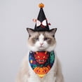 thumbnail image 4 of Halloween Dog Bandanas Bulk Pumpkin Dog Bandanas Spider Triangle Scarf Adjustable Bat Headbands Bib for Small Medium Large Pet Halloween Holiday Costume(24.8Inch,Halloween Set#D), 4 of 8