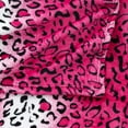 thumbnail image 3 of Pink White Leopard Animal Print Super Soft Warm Cozy Flannel Fleece Micro Plush Microfiber Bed Throw Blanket, 3 of 7