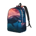thumbnail image 2 of Yiaed Sunshine Ocean Whale Print Backpack, Premium Laptop Backpack, Travel Backpack for Women, Lightweight Backpacks, Comfortable Back Pack-Small, 2 of 5