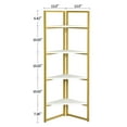 Kadyn 4Tier Corner Display Shelves, Free Standing Corner Rack for
