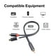 thumbnail image 5 of 2X Cable RCA Macho A 2RCA Hembra Cable de Audio 2 RCA Macho Divisor Cable Auxiliar para TV PC DVD Altavoz Amplificadores de Audio Subwoofer, 5 of 5