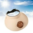 thumbnail image 6 of Abbraccia Beach Hat with Fan Fishing Hat Empty Protection USB Charging Sun Visor Cap Fan Hat for Cycling Outdoor Hiking Camping Brown, 6 of 9