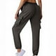 thumbnail image 1 of WILLBEST Pantalones Casuales para Mujer - Pantalones de Bolsillo con Cintura Elástica a Cuadros Sólidos de Moda para Comodidad y Estilo Diario - Ropa de Mujer para Salidas Informales Y Grande, 1 of 6