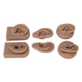 thumbnail image 1 of Silicone Ear Model, Hand Crafted Human Ear Model Soft 3 Pair Elastic  For Earrings For Display Props Light Skin Color,Medium Skin Color,Deep Skin Color, 1 of 8
