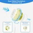 thumbnail image 2 of Scian Professional double-sided stethoscope with ear tips for use by clinical students, doctors, and nurses White, 2 of 7
