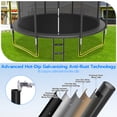 thumbnail image 2 of Cochan 12FT Trampoline with Enclosure for Adults and Kids, Outdoor Heavy Duty Trampoline with Lights, Kids Trampoline with Basketball Hoop, Birthday Gift, 1200LBS Weight Capacity, 2 of 7