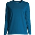 thumbnail image 5 of Lands' End Women's Tall Relaxed Supima Cotton Long Sleeve Crew Neck T-Shirt, 5 of 6