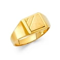 thumbnail image 1 of Solid 14k Yellow Gold Mens Fashion Anniversary Ring Size 6.5, 1 of 2