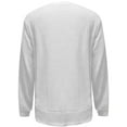 thumbnail image 6 of XIAOCHA Womens Sweatshirts Simple Solid Color Crewneck Slim Fit Pullover Layering Tops Loose Fit Long Sleeve Fall Winter Warm Sweatshirt, 6 of 6