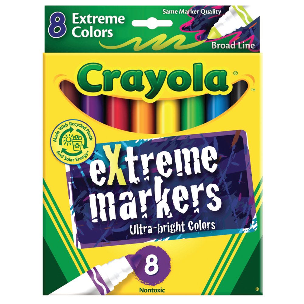 Crayola Extreme Marker Set, 8Colors