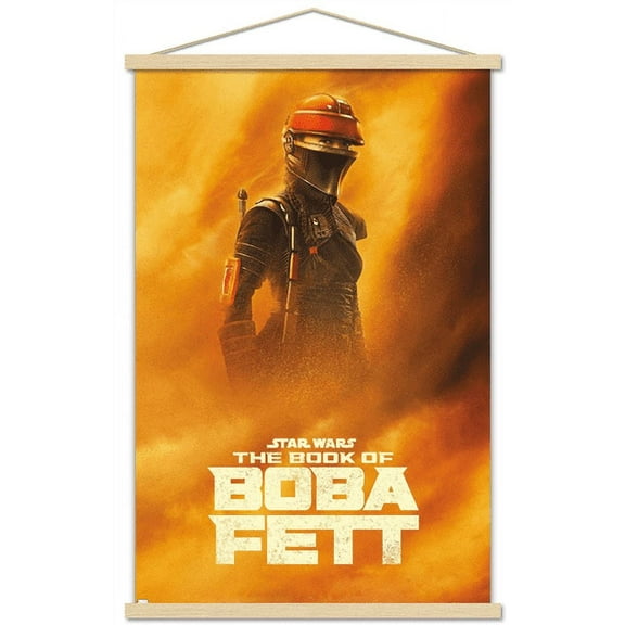 Star Wars: The Book of Boba Fett - Fennec Sandstorm Wall Poster with Wooden Magnetic Frame, 22.375" x 34"