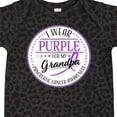 thumbnail image 4 of Inktastic I Wear Purple for My Grandpa Pancreatic Cancer Awareness Boys or Girls Baby Bodysuit, 4 of 5