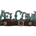 thumbnail image 4 of Rustic Western Cowboy Boot Spurs Buckle Turquoise Welcome Sign Desktop Figurine, 4 of 9
