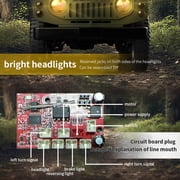 C-84 1:10 Scale RC Rock Crawler with Metal Chassis & LED Lights, 2.4G 4WD Off-Road RC Truck with Magnetic Doors & 370 Motor for Adults Hobbyists - RTR