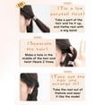 thumbnail image 7 of 18 Body Wave Clip-in Ponytail Extension, Clips for Hair Extensions, Claw Clip Ponytail Extension with Hair Tie, Voluminous Wavy Curls Brown Black 2PCS, 7 of 7