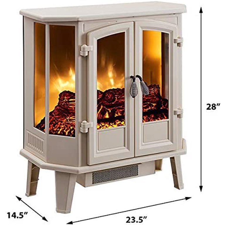 HearthPro Cream Infrared Electric Fireplace Stove - SP5623 - Walmart.com