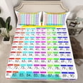 thumbnail image 2 of Homewish Numbers Alphabet Full Size Sheets,Educational Learning Bed Sheets,Learning Time Sheet Sets For Girls Boys,Breathable Home Decor,4-Piece, 2 of 7