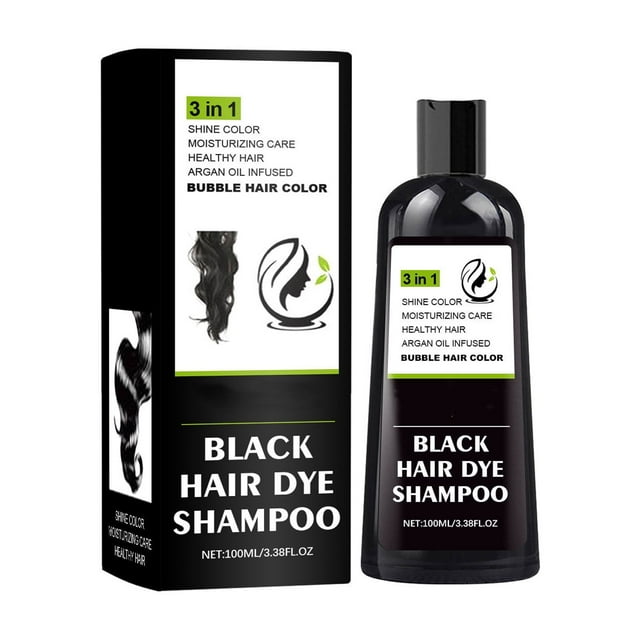 Champú para tintes capilares castaños, 3 en 1, crema para tintes vegetales naturales, para todo tipo de cabello, 100 ml.