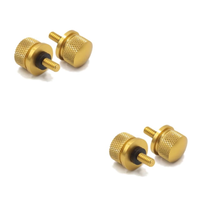 Transemion 2pcs Aluminum Alloy Knurled Fender Rear Seat Bolts Screw Decorative Cover Screw Rear Passenger Seat Tab Universal Screw 2Set