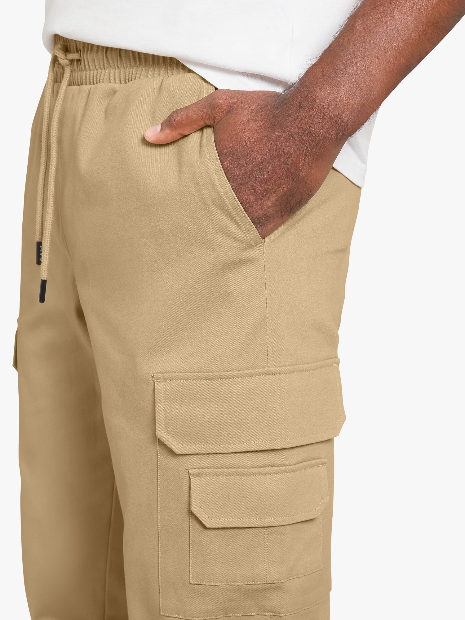 Dogg Supply by Snoop Dogg All-Gender Men's and Women's Stretch Twill Cargo Joggers, Sizes XS-3XL