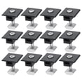 thumbnail image 1 of Uxcell 12Pcs Abrazadera Media para Panel Solar, Abrazaderas Centrales de Panel Solar de Aluminio de 30mm, Sistema de Montaje de Riel Solar PV, Negro, 1 of 1