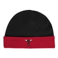 thumbnail image 4 of Infant Mitchell & Ness Black/Red Chicago Bulls Hardwood Classics Bodysuits & Cuffed Knit Hat Set, 4 of 5