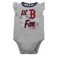thumbnail image 4 of Infant Navy/Heather Gray Boston Red Sox Little Fan Two-Pack Bodysuit Set, 4 of 5