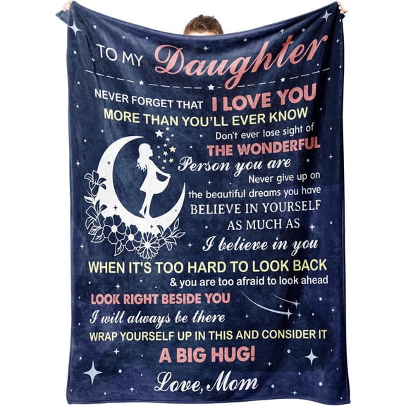Gifts for Daughter from Mom, Daughter Gifts Blanket for Mothers Day, Idea Daughter Birthday Gifts, Daughter Gifts for Mothers Day, Graduation, Wedding, Christmas