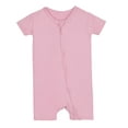 thumbnail image 3 of Gerber Unisex Baby Buttery Soft Short Sleeve Romper with Viscose Made from Eucalyptus, Sizes 0/3M-18M, 3 of 9