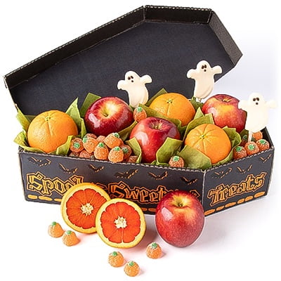 Golden State Fruit Halloween Fruit and Treat Coffin Box