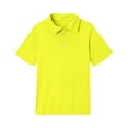 thumbnail image 5 of Short Sleeve Polo Shirts Girls Kids Uniform Polo Shirt 3-14 Years, Yellow, 5 of 7